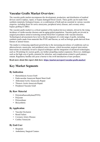 Vascular Grafts Market: The Growing Importance of Customizable Grafts