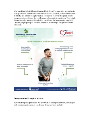 Best Urology Hospital in Chennai