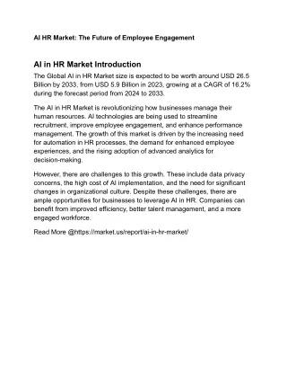 AI HR Market_ The Future of Employee Engagement