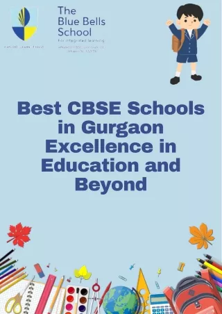 Best CBSE Schools in Gurgaon Excellence in Education and Beyond