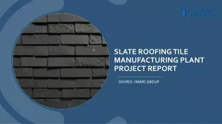 Slate Roofing Tile Manufacturing Plant Project Report