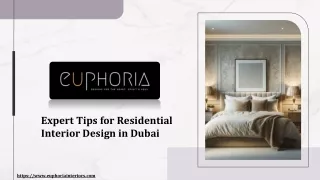 Expert Tips for Residential Interior Design in Dubai
