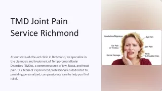 TMD Joint Pain Service Richmond
