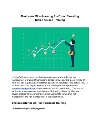 MaxLearn Microlearning Platform_ Elevating Risk-Focused Training