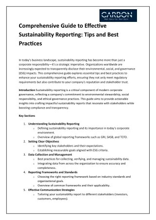 Comprehensive Guide to Effective Sustainability Reporting | CarbonMinus