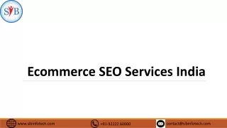 Ecommerce SEO Services India