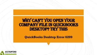 Best methods to tackle QuickBooks Desktop Error 6209