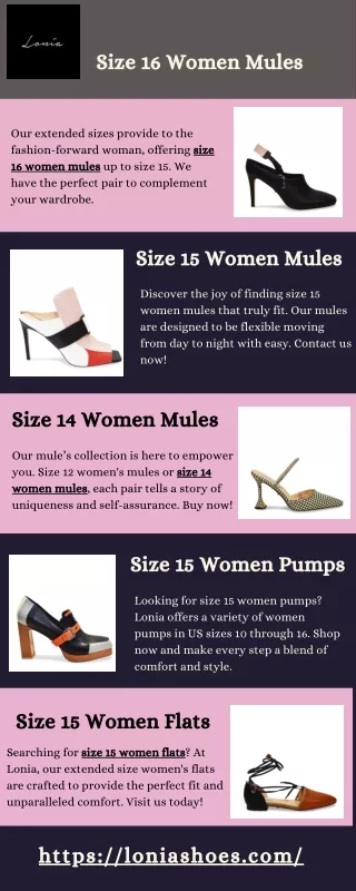 Size 16 Women Mules