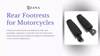 Rear Footrests for Motorcycles