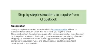 Earn Money with Cliquebook.