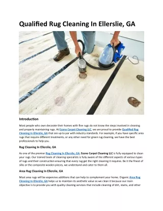 Qualified Rug Cleaning In Ellerslie, GA