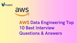 The Best AWS Data Engineering Online Training Institute in Hyderabad