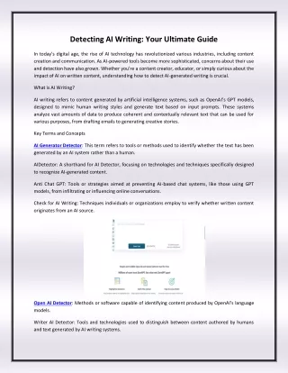 Detecting AI Writing: Your Ultimate Guide