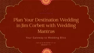 Destination Wedding in Jim Corbett - Wedding Mantras