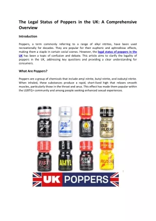 poppers uk legal