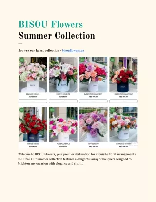 BISOU Flowers - Summer Collection