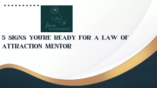 5 Signs You're Ready for a Law of Attraction Mentor