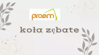 koła zębate