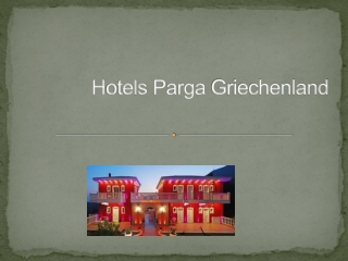 Hotels Parga Griechenland