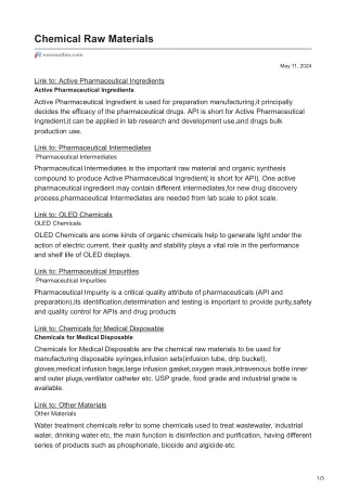novasolbio.com-Chemical Raw Materials