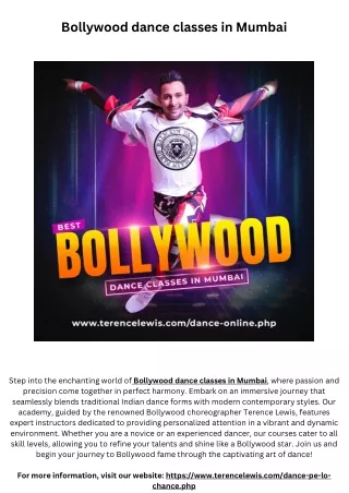 Bollywood dance classes in Mumbai