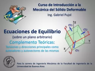 COMPLEMENTO TEÓRICAS - Tensiones y Direcciones Principales (Autovalores y autovectores)