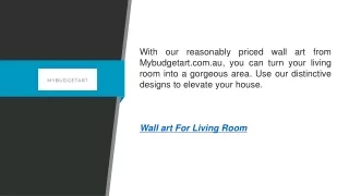 Wall Art For Living Room  Mybudgetart.com.au