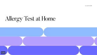 Allergy Test at Home
