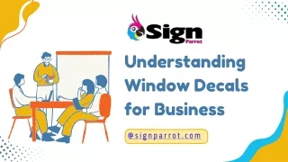 Get Affordable Clear Custom Window Decals | Sign Parrot