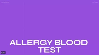 Allergy Blood Test