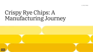 Crispy Rye Chips_ A Manufacturing Journey