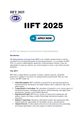 IIFT 2025