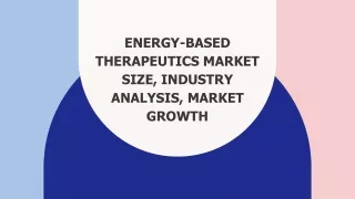 Energy-based Therapeutics Market
