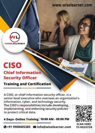 CISO - Chief Information Security Officer Training & Certification Course