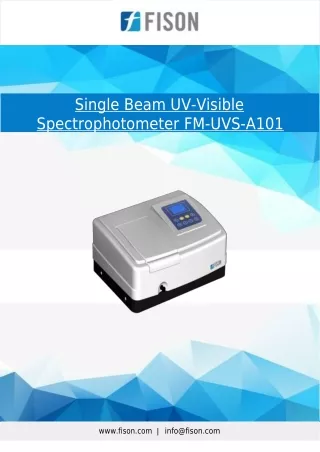 Single-Beam-UV-Visible-Spectrophotometer