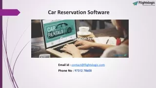 Car Reservation Software