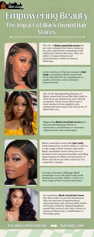 Empowering Beauty The Impact of Black Owned Hair Stores/