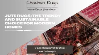 Jute Rugs The Trendy and Sustainable Choice for Modern Homes