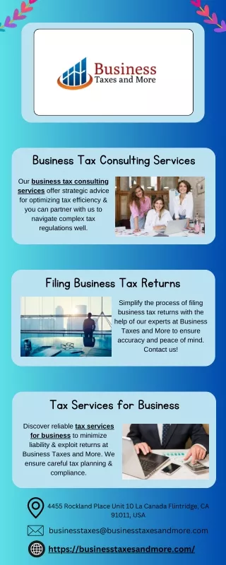 Business Tax Consulting Services