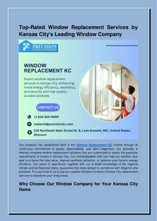 Top-Rated Window Replacement Services by Kansas City's Leading Window Company