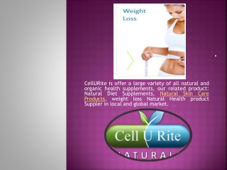Natural Dietary Supplements For Weight Loss