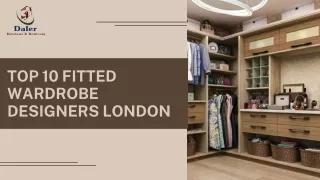 Top 10 Fitted Wardrobe Designers London