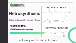 Why Students Need Retrosynthesis Homework and Assignment Help
