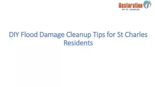 DIY Flood Damage Cleanup Tips for St Charles Residents