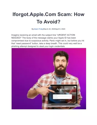 Iforgot.Apple.Com Scam: How To Avoid?