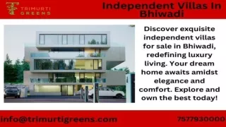 Independent Villas In Bhiwadi