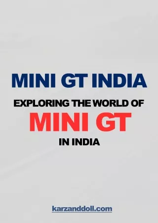 Karz&Dolls SEO PPT MINI GT