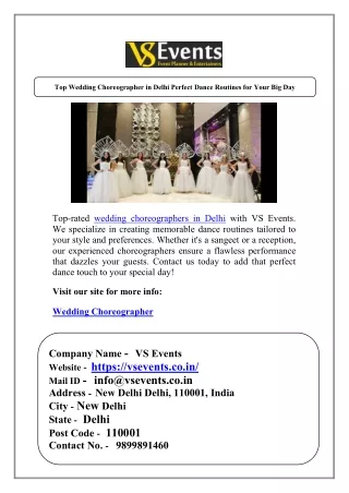 Top Wedding Choreographer in Delhi Perfect Dance Routines for Your Big Day