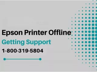 Fixed Epson Printer Offline Error 1-800-319-5804