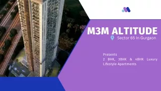 M3M Altitude Sector 65 Gurgaon E- Brochure